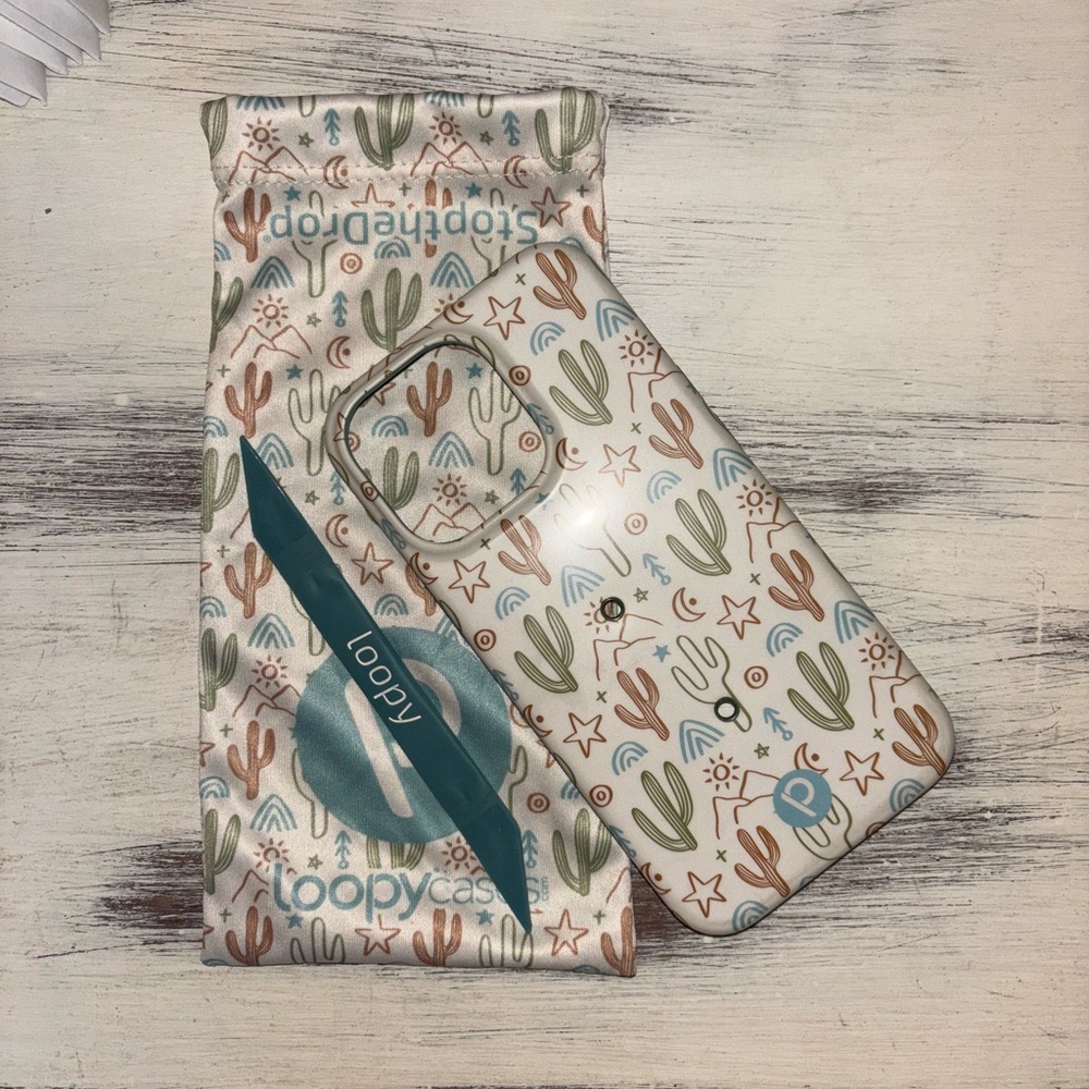 Loopy Case Desert Cactus Phone Case - Green and Brown